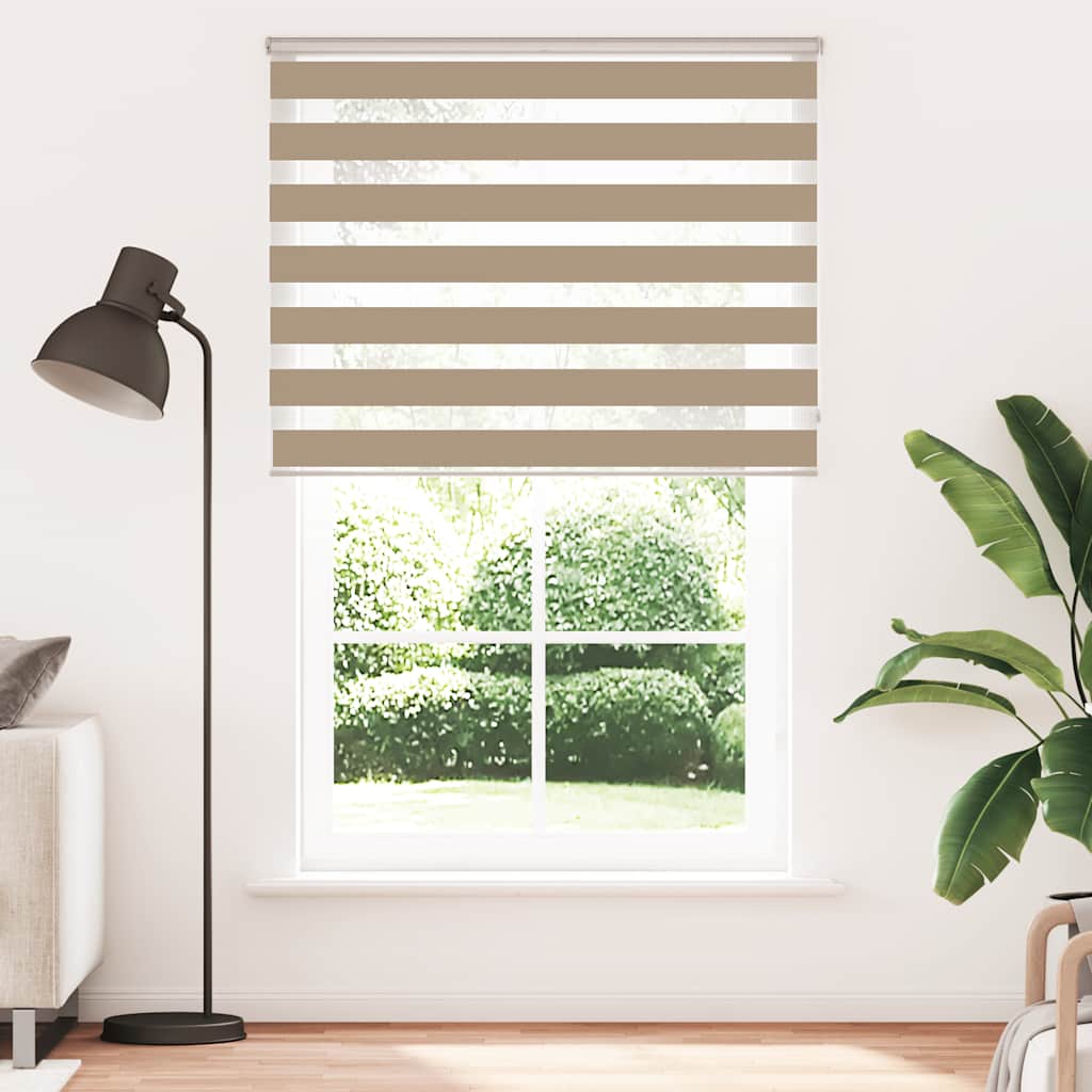 Zebra Blind 150x230 cm stofbreedte 145,9 cm polyester zandbruin
