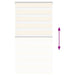 Zebra rolgordijn 80x100 cm stofbreedte 75,9 cm marmerbeige