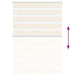 Zebra rolgordijn 110x100 cm stofbreedte 105,9 cm marmerbeige