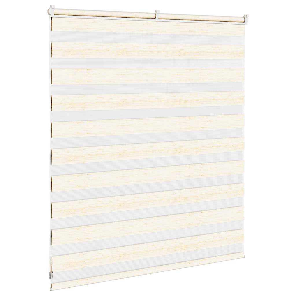 Zebra rolgordijn 125x100 cm stofbreedte 120,9 cm marmerbeige