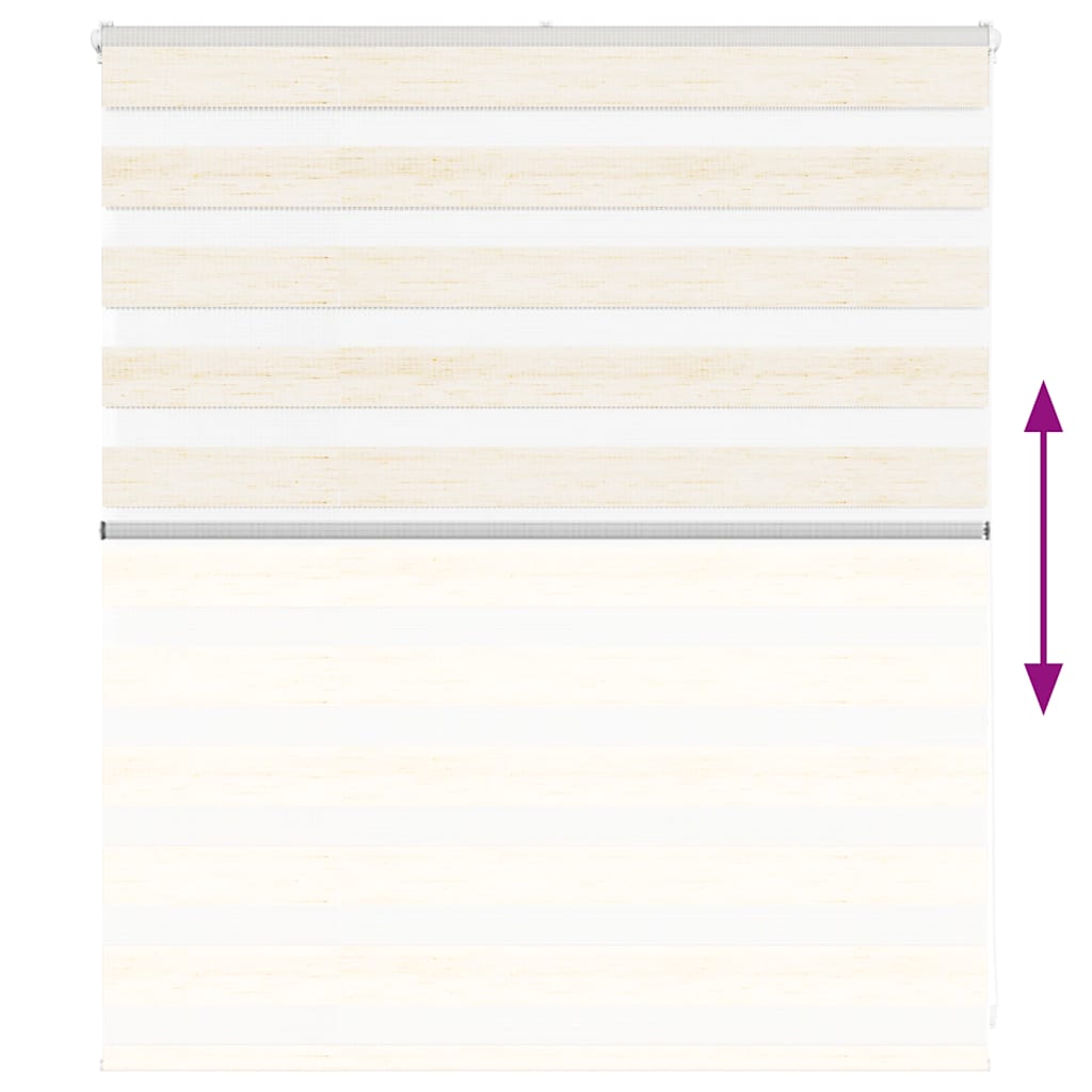 Zebra rolgordijn 125x100 cm stofbreedte 120,9 cm marmerbeige