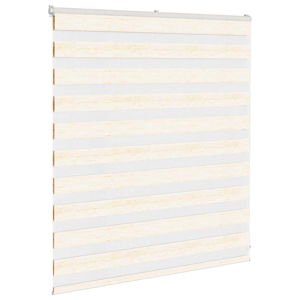 Zebra rolgordijn 130x100 cm stofbreedte 125,9 cm marmerbeige