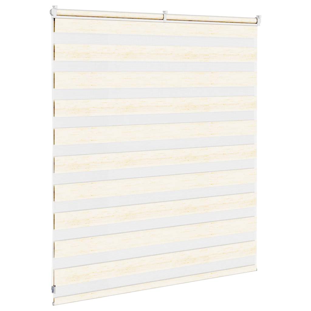 Zebra rolgordijn 130x100 cm stofbreedte 125,9 cm marmerbeige