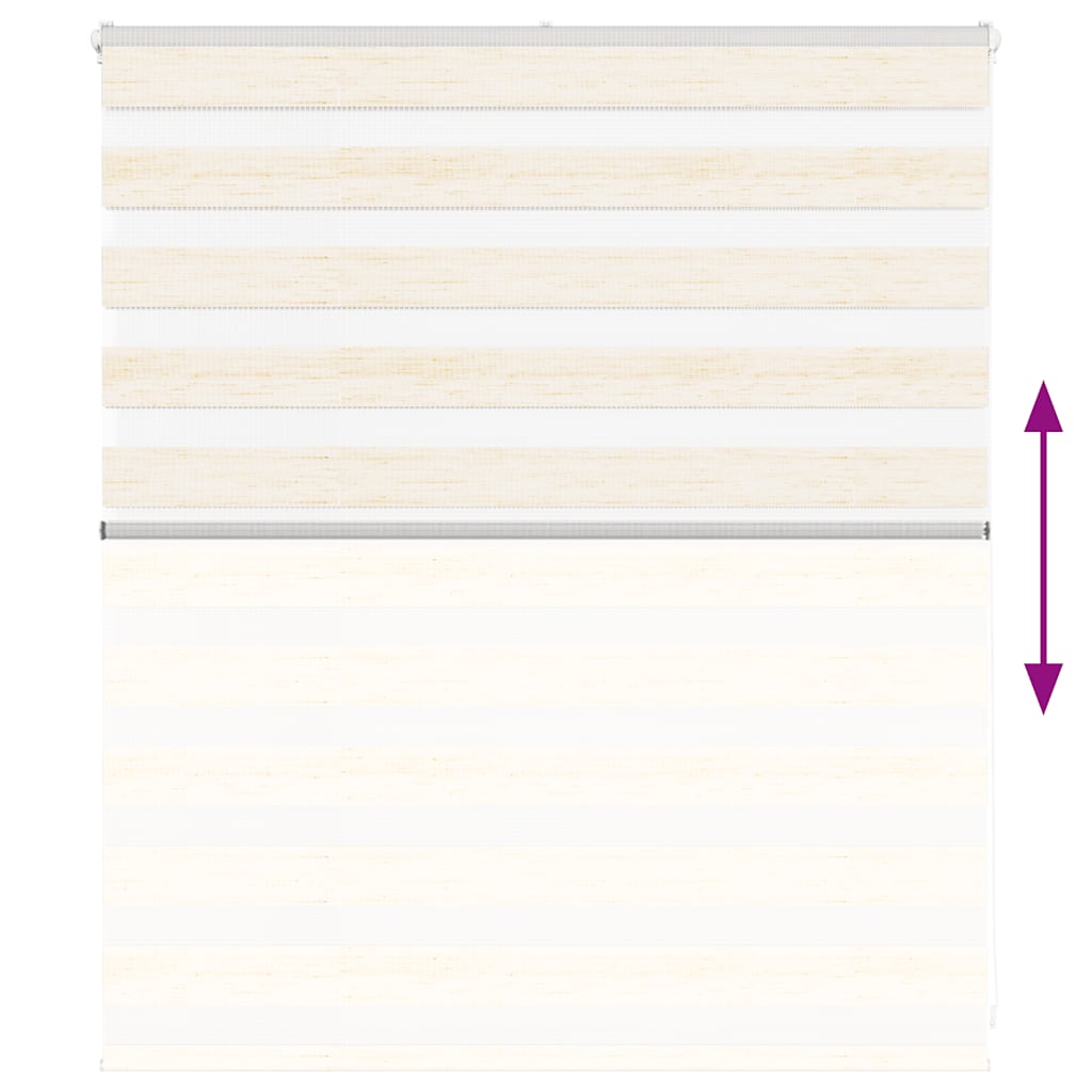 Zebra rolgordijn 130x100 cm stofbreedte 125,9 cm marmerbeige