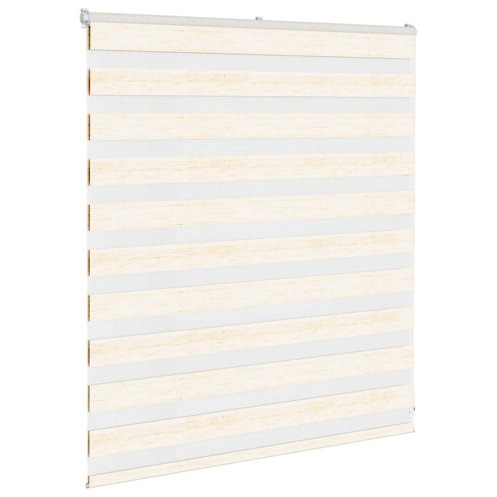 Zebra rolgordijn 135x100 cm stofbreedte 130,9 cm marmerbeige