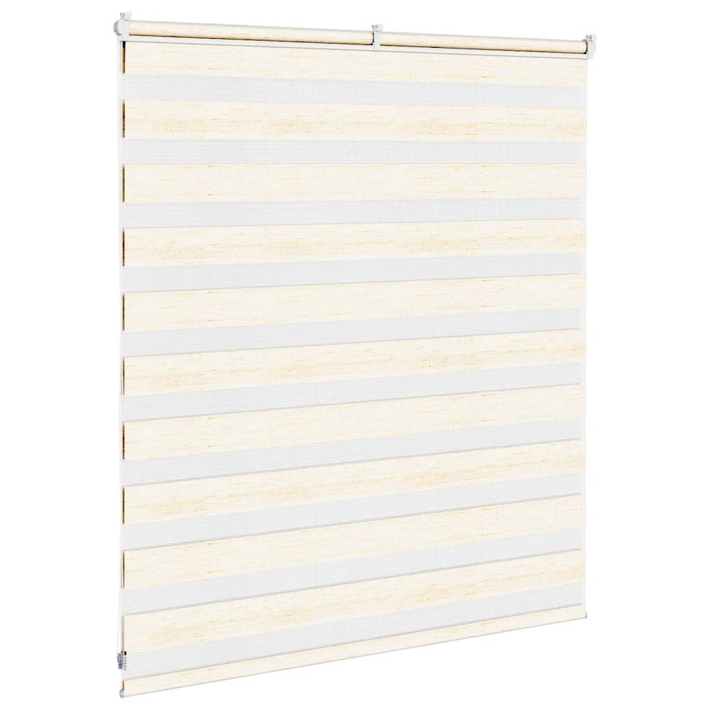 Zebra rolgordijn 135x100 cm stofbreedte 130,9 cm marmerbeige
