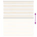 Zebra rolgordijn 135x100 cm stofbreedte 130,9 cm marmerbeige