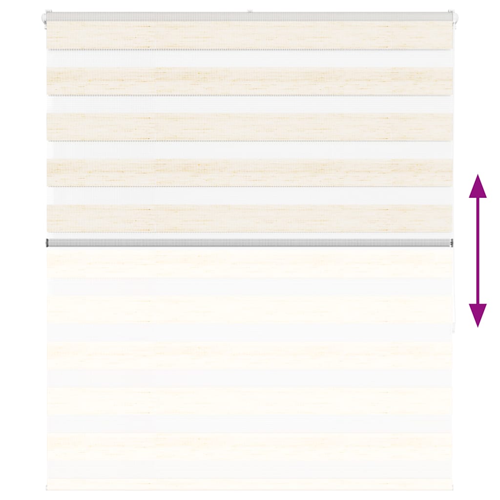 Zebra rolgordijn 120x150 cm stofbreedte 115,9 cm marmerbeige