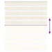 Zebra rolgordijn 120x150 cm stofbreedte 115,9 cm marmerbeige