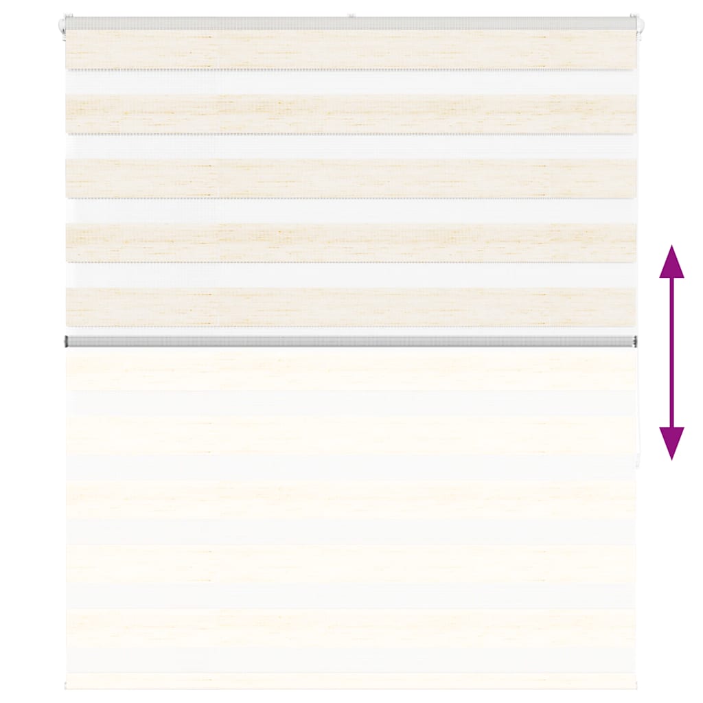 Zebra rolgordijn 135x150 cm stofbreedte 130,9 cm marmerbeige