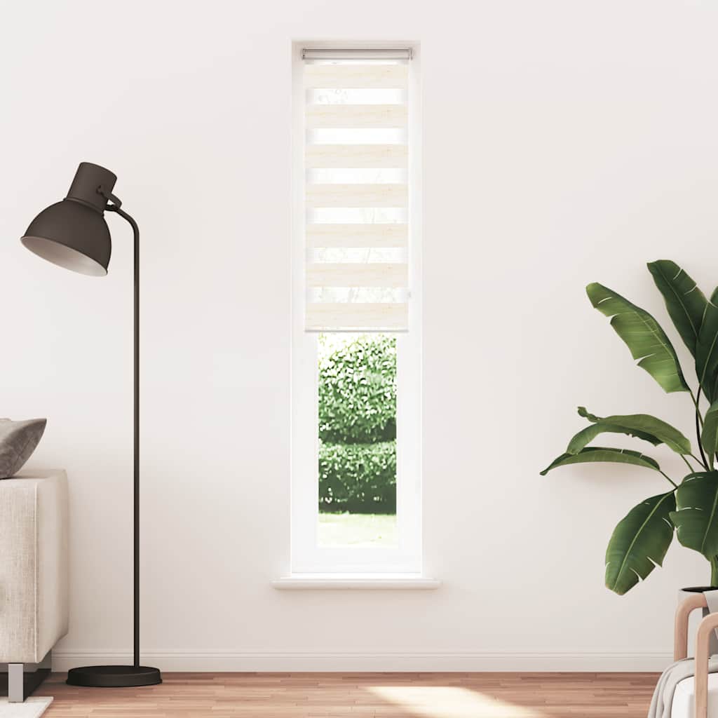 Zebra rolgordijn 40x200 cm stofbreedte 35,9 cm marmerbeige