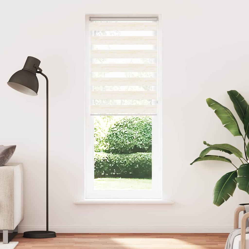 Zebra rolgordijn 70x200 cm stofbreedte 65,9 cm marmerbeige
