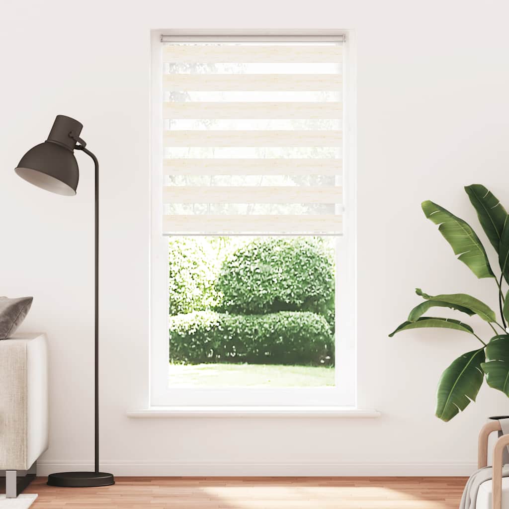 Zebra rolgordijn 110x200 cm stofbreedte 105,9 cm marmerbeige