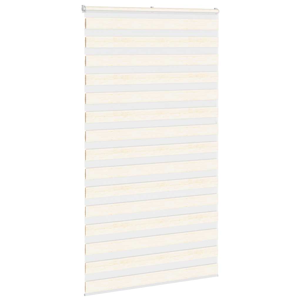 Zebra rolgordijn 125x200 cm stofbreedte 120,9 cm marmerbeige