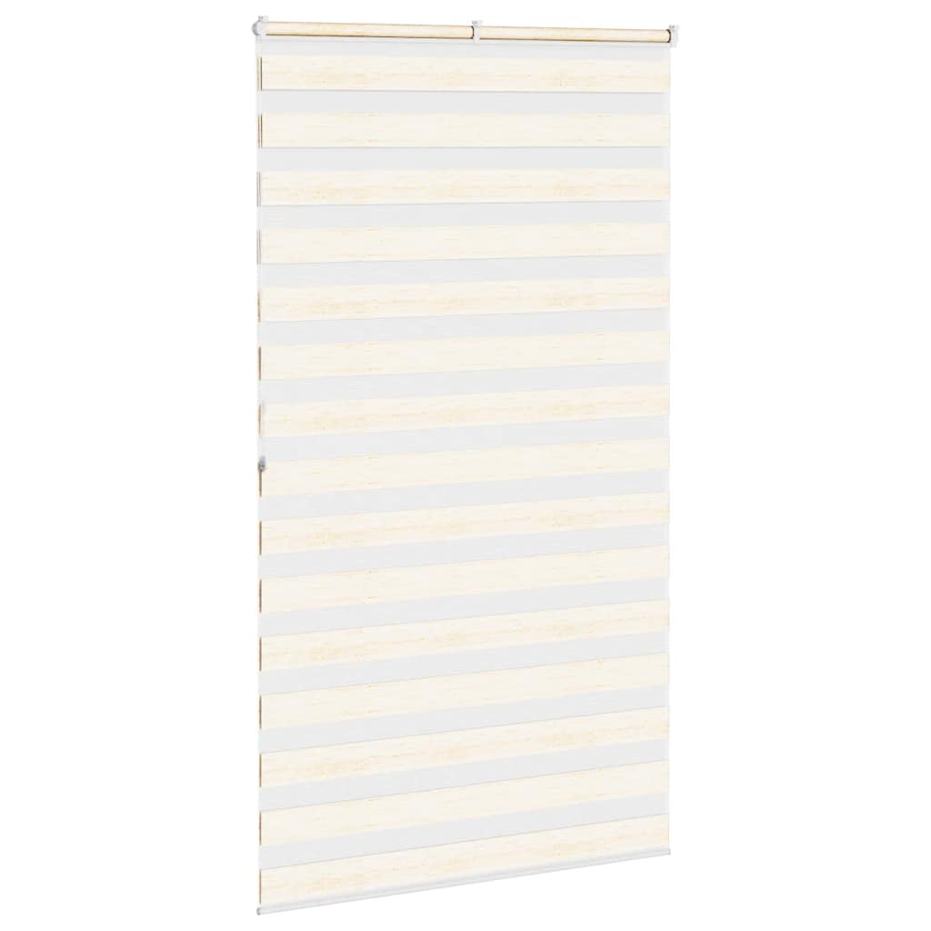 Zebra rolgordijn 125x200 cm stofbreedte 120,9 cm marmerbeige