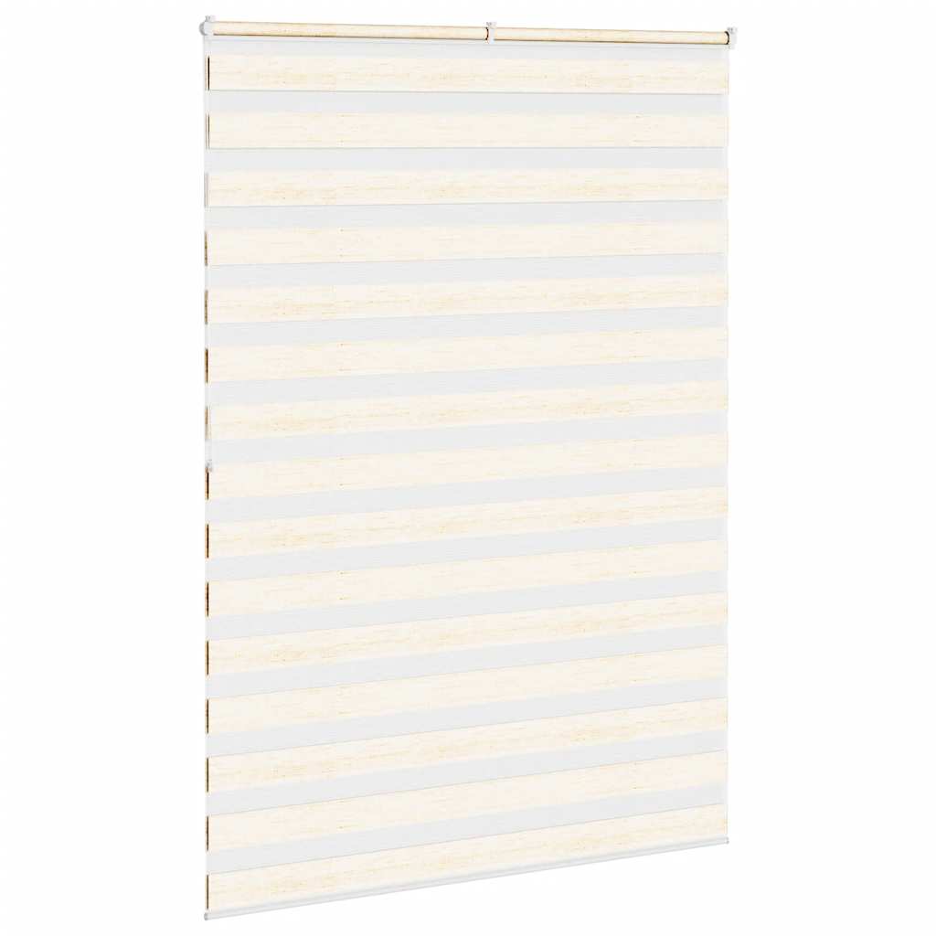 Zebra rolgordijn 160x200 cm stofbreedte 155,9 cm marmerbeige