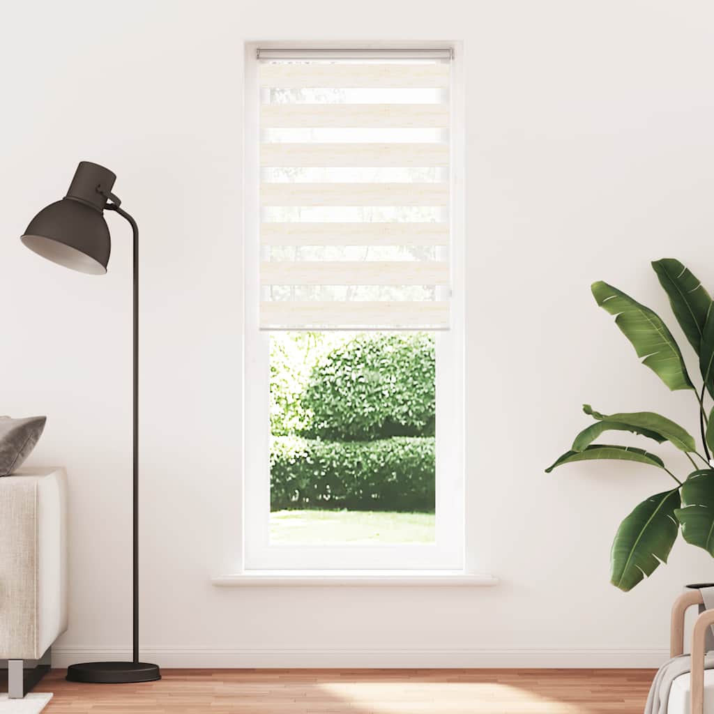 Zebra rolgordijn 90x230 cm stofbreedte 85,9 cm marmerbeige