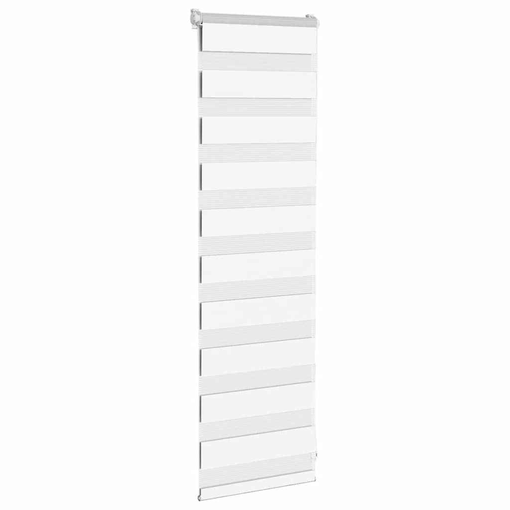 Zebra rolgordijn 45x100 cm stofbreedte 40,9 cm polyester wit