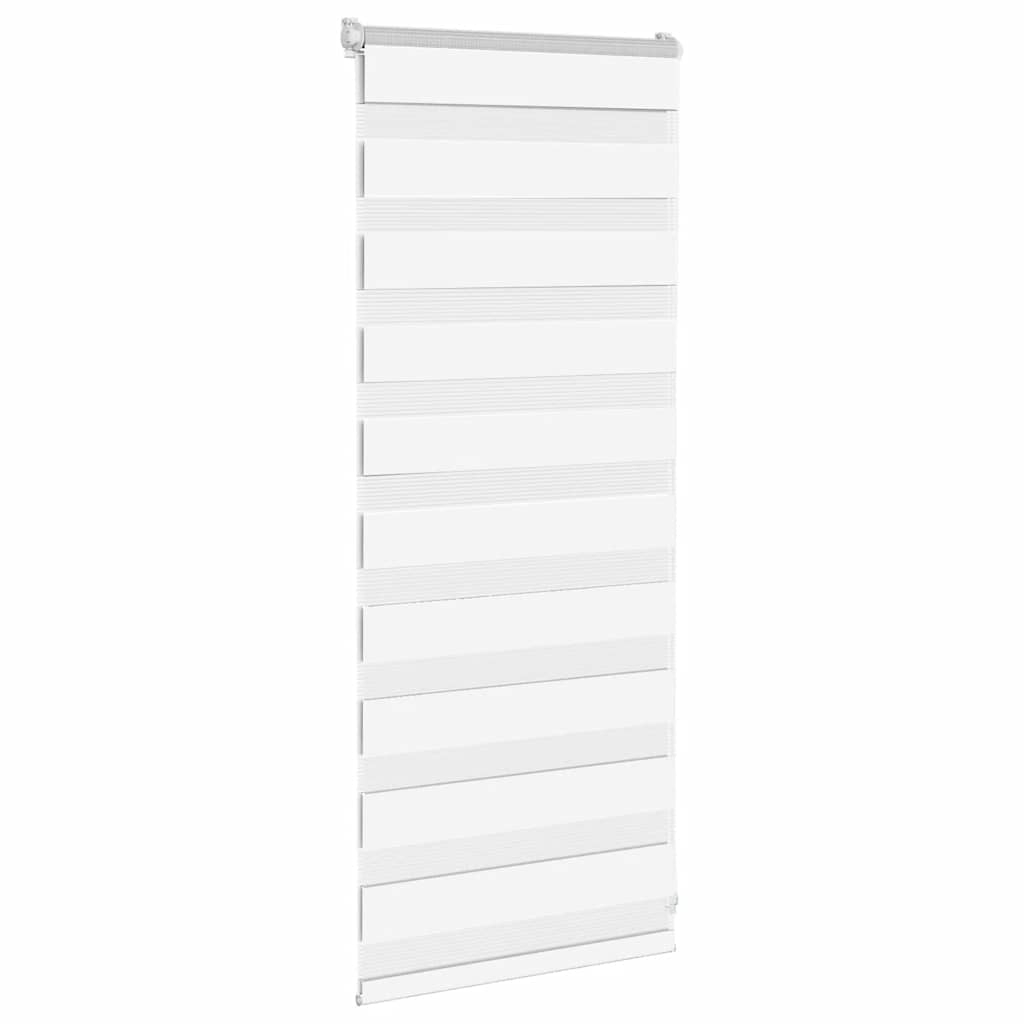 Zebra rolgordijn 55x100 cm stofbreedte 50,9 cm polyester wit