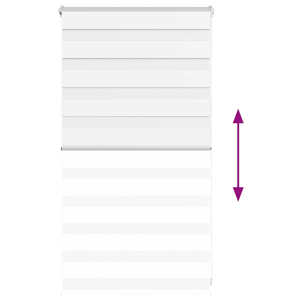 Zebra Blind 90x100 cm stofbreedte 85,9 cm polyester wit