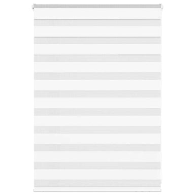 Zebra Blind 100x100 cm stofbreedte 95,9 cm polyester wit