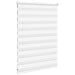 Zebra blind 110x100 cm stofbreedte 105,9 cm polyester wit