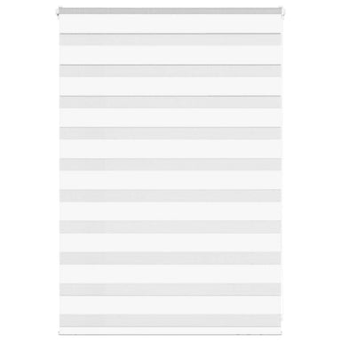 Zebra Blind 115x100 cm stofbreedte 110,9 cm polyester wit