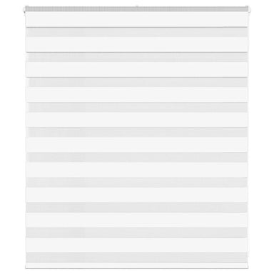 Zebra Blind 120x100 cm stofbreedte 115,9 cm polyester wit
