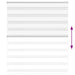 Zebra Blind 120x100 cm stofbreedte 115,9 cm polyester wit