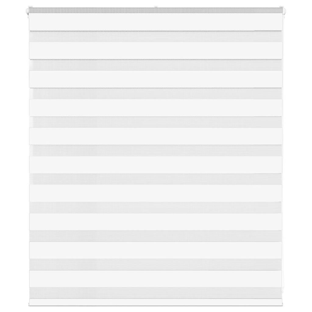 Zebra Blind 125x100 cm stofbreedte 120,9 cm polyester wit