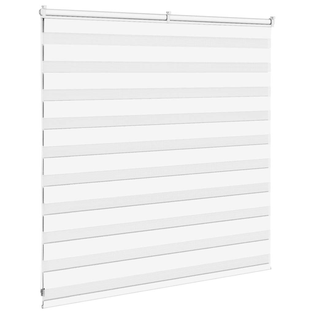 Zebra Blind 145x100 cm stofbreedte 140,9 cm polyester wit