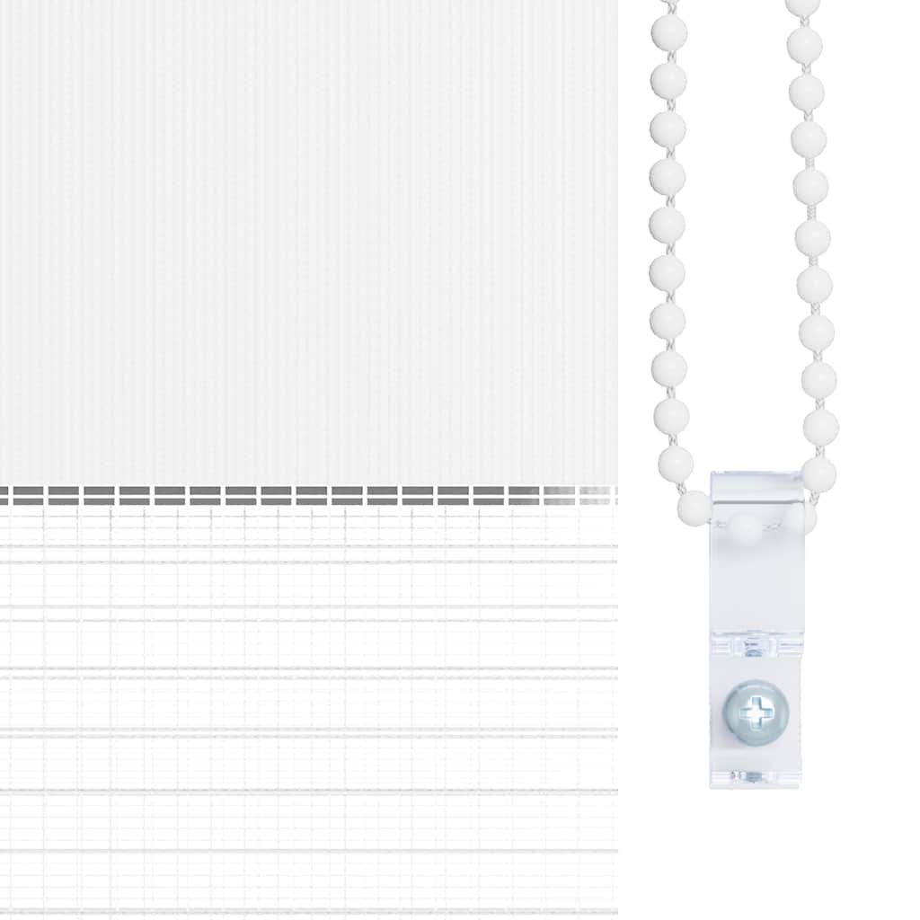 Zebra rolgordijn 65x150 cm stofbreedte 60,9 cm polyester wit