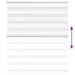 Zebra rolgordijn 120x150 cm stofbreedte 115,9cm polyester wit