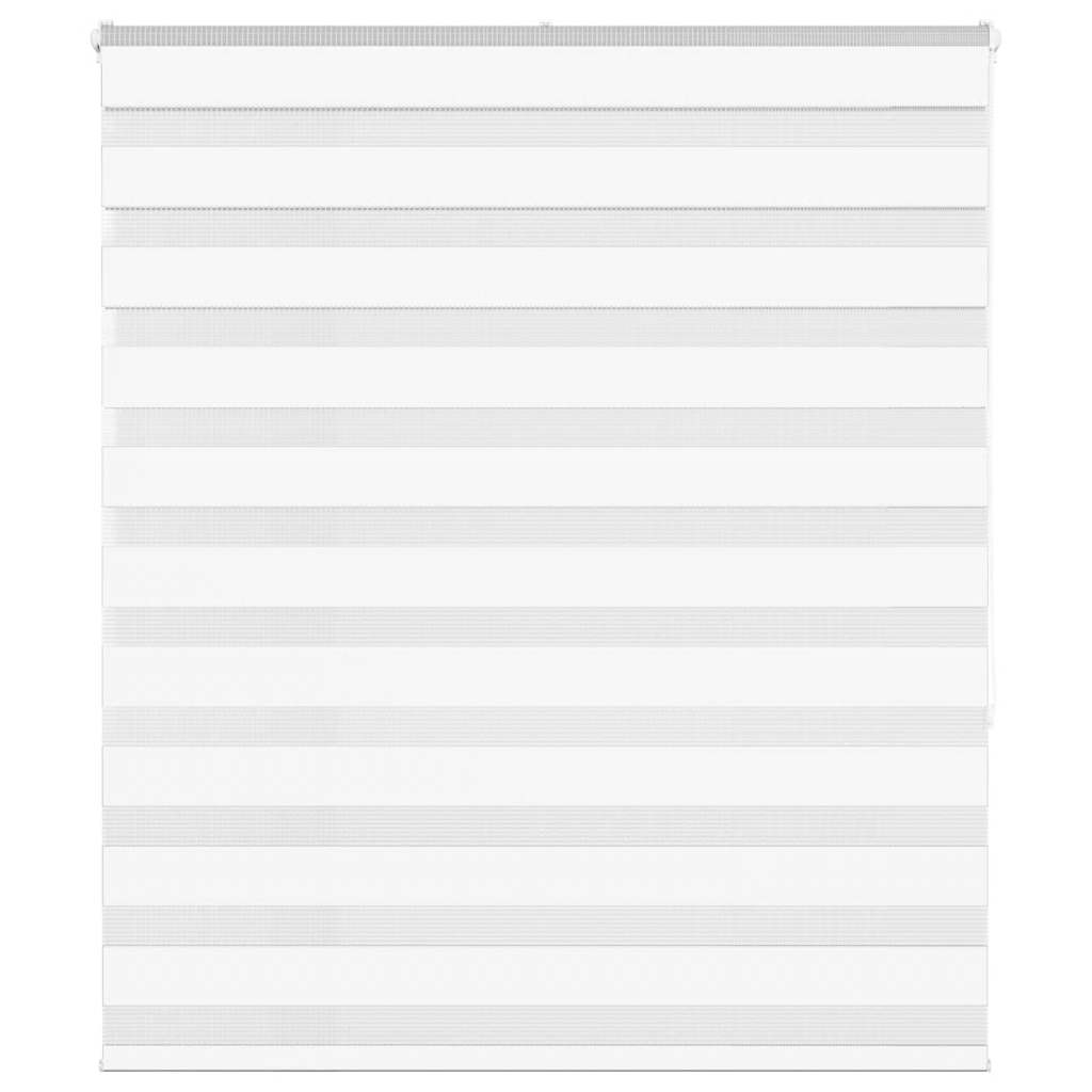 Zebra rolgordijn 125x150 cm stofbreedte 120,9cm polyester wit