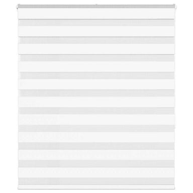 Zebra rolgordijn 125x150 cm stofbreedte 120,9cm polyester wit