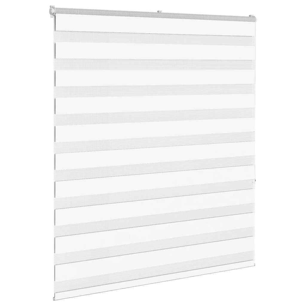 Zebra rolgordijn 125x150 cm stofbreedte 120,9cm polyester wit