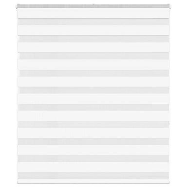Zebra rolgordijn 135x150 cm stofbreedte 130,9cm polyester wit