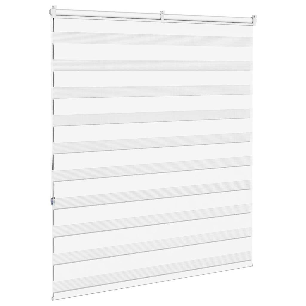 Zebra rolgordijn 135x150 cm stofbreedte 130,9cm polyester wit
