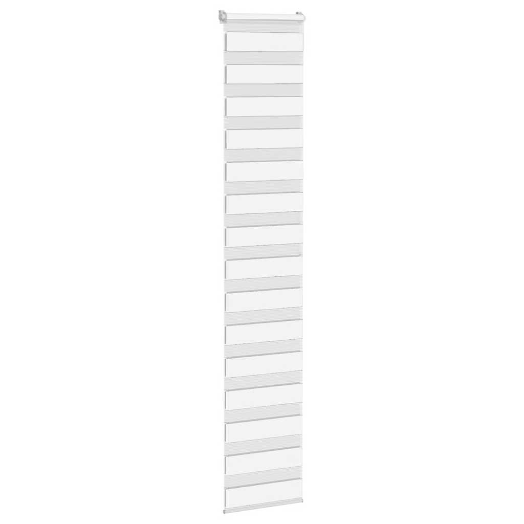 Zebra rolgordijn 40x200 cm stofbreedte 35,9 cm polyester wit