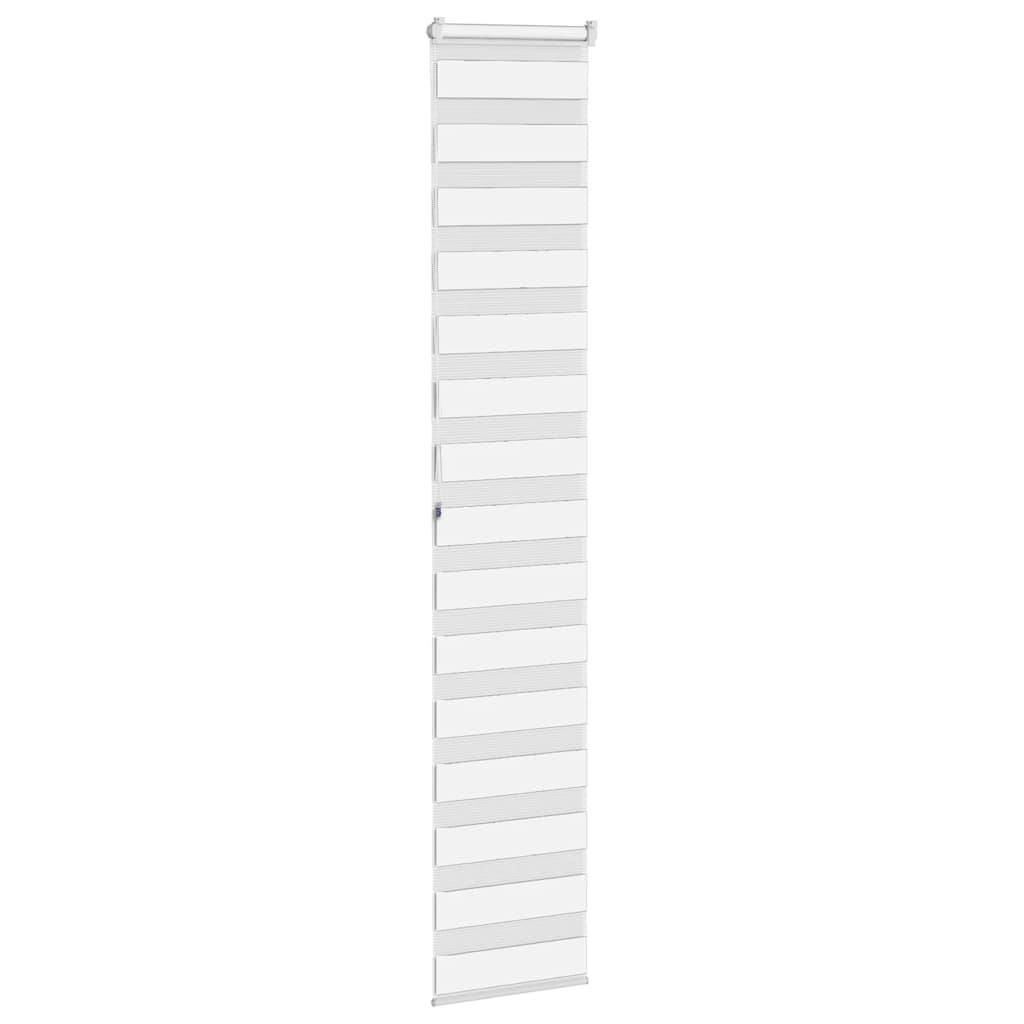 Zebra rolgordijn 50x200 cm stofbreedte 45,9cm polyester wit