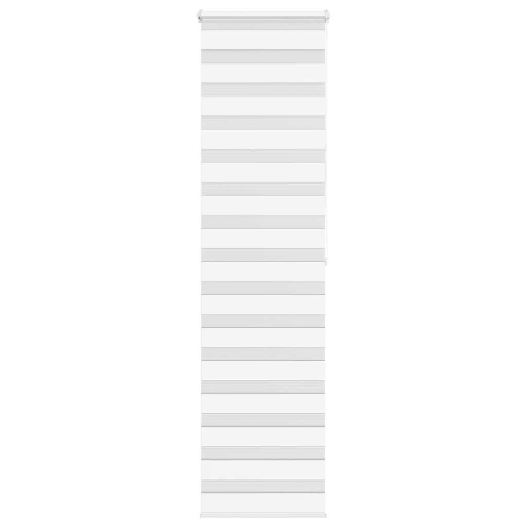 Zebra rolgordijn 65x200 cm stofbreedte 60,9 cm polyester wit