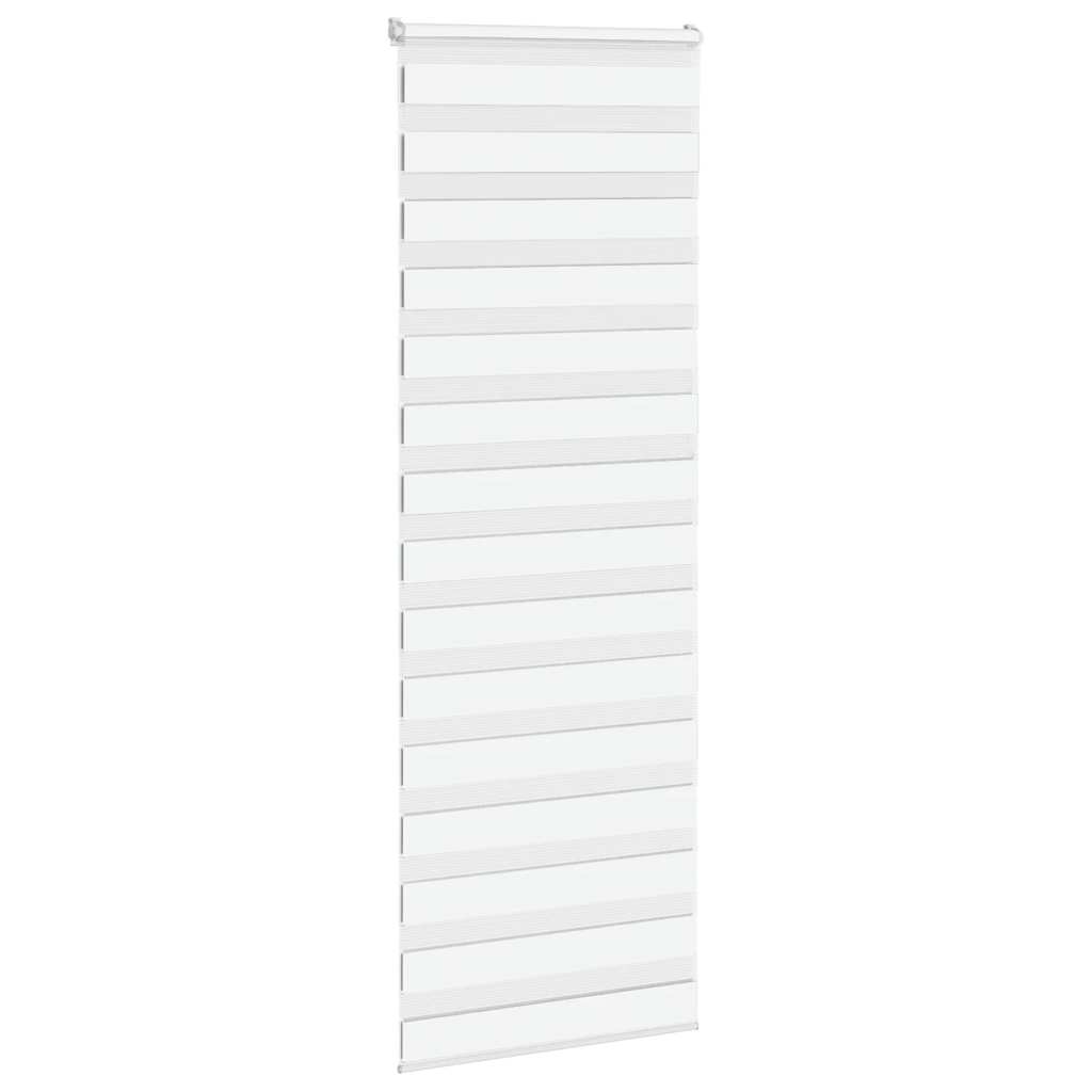 Zebra rolgordijn 75x200 cm stofbreedte 70,9 cm polyester wit