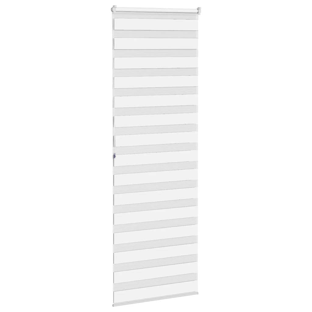 Zebra rolgordijn 85x200 cm stofbreedte 80,9 cm polyester wit