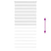 Zebra rolgordijn 95x200 cm stofbreedte 90,9 cm polyester wit