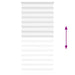 Zebra rolgordijn 105x200 cm stofbreedte 100,9cm polyester wit