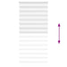 Zebra rolgordijn 115x200 cm stofbreedte 110,9cm polyester wit
