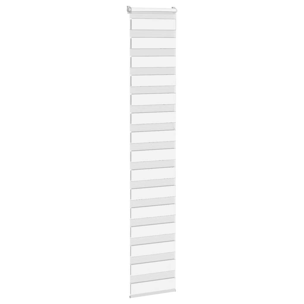Zebra rolgordijn 45x230 cm stofbreedte 40,9 cm polyester wit