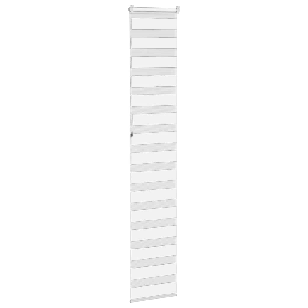 Zebra rolgordijn 45x230 cm stofbreedte 40,9 cm polyester wit