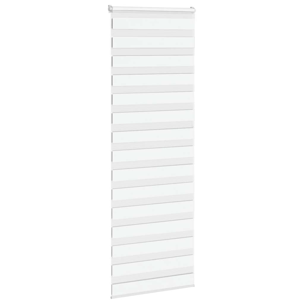 Zebra rolgordijn 85x230 cm stofbreedte 80,9 cm polyester wit