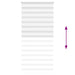 Zebra rolgordijn 100x230 cm stofbreedte 95,9 cm polyester wit